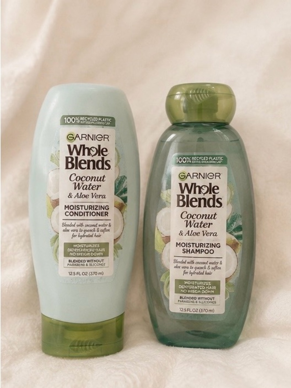 Garnier Whole Blends Coconut Water & Aloe Vera Moisturizing Shampoo - Green